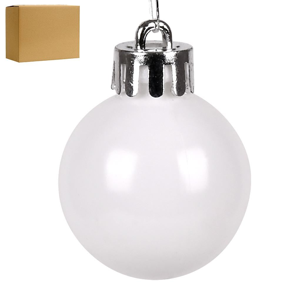 Ялинкові кульки 8 см глянець 50 шт. (9191W-7) - фото 1 Ялинкові кульки 8 см глянець 50 шт. (9191W-7) - фото 1