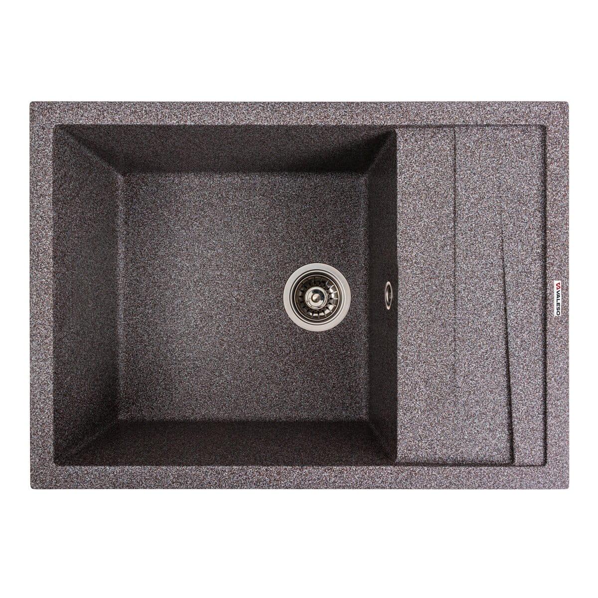 Мойка гранитная Valeso Cascada 700х500 врезная прямоугольная Серый матовый (PLTM-SP000047122)