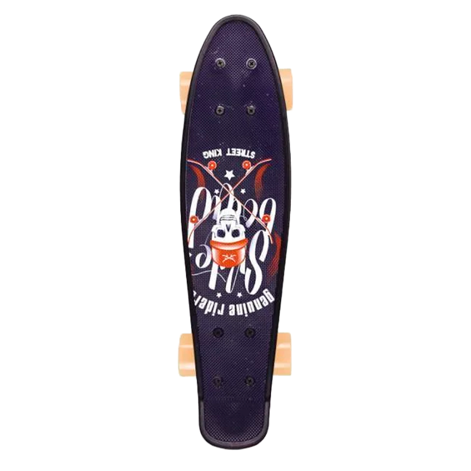 Пенниборд Skull PU SC20402 22" 56х15 см Light Brown (27437655)