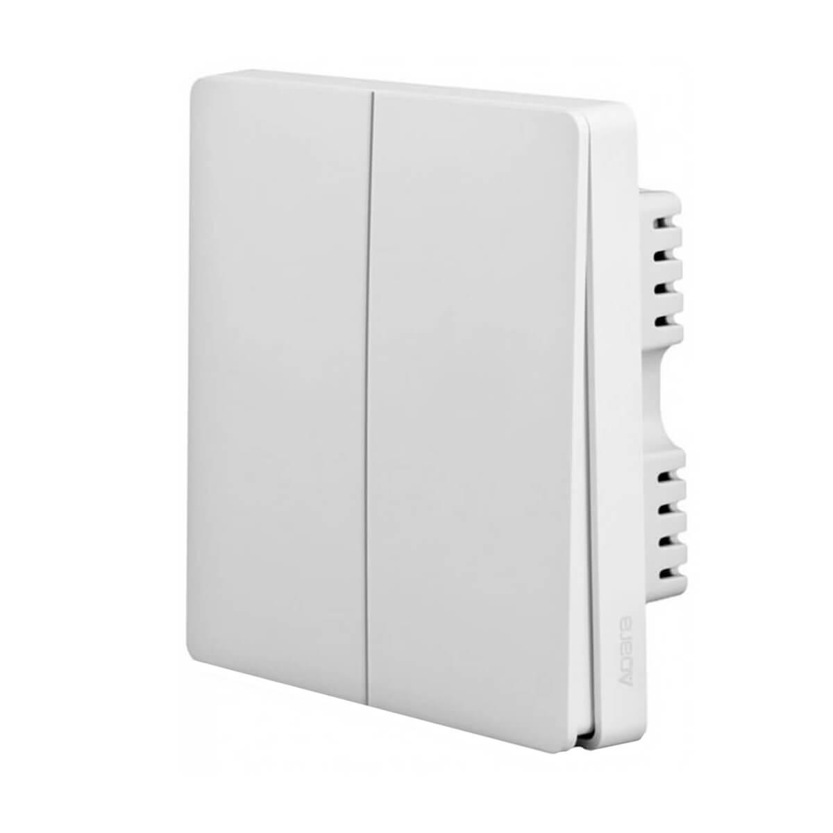 Выключатель с нулевой линией Aqara Light Switch Line-Neutral Double-Button QBKG12LM AK016CNW01