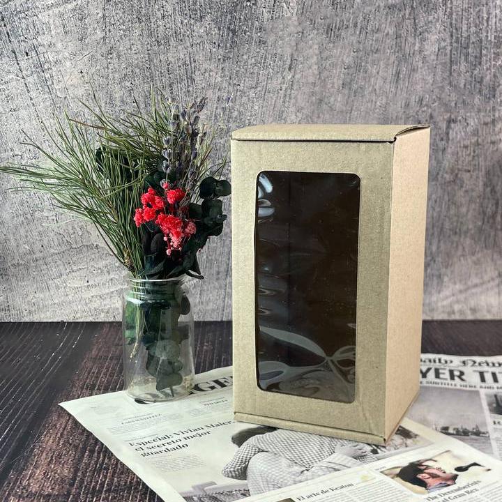 Коробка самосборная с окошком 160х90х90 мм (1628)