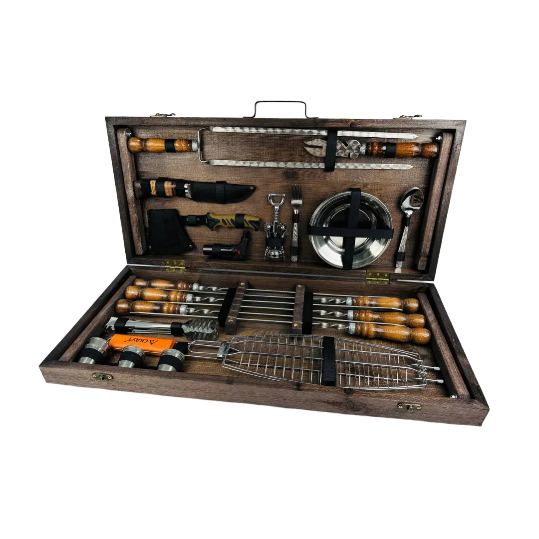 Набор шампуров в кейсе Grill Master Кизляр (21-10-KS-7510)