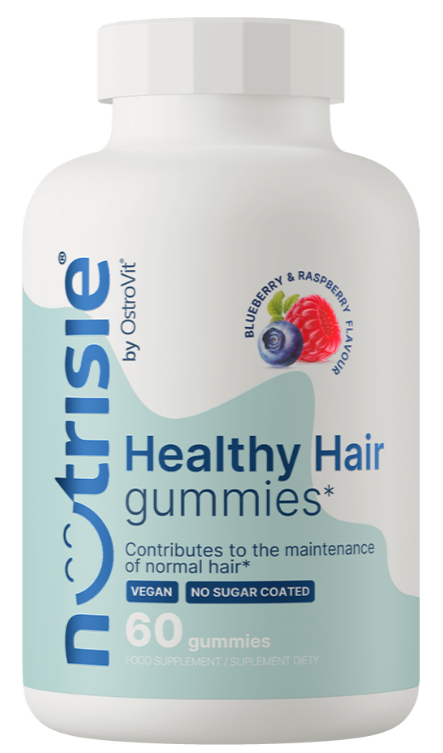 Комплекс для здоровья волос OstroVit Nutrisie Healthy Hair 60 gummies Черника с малиной