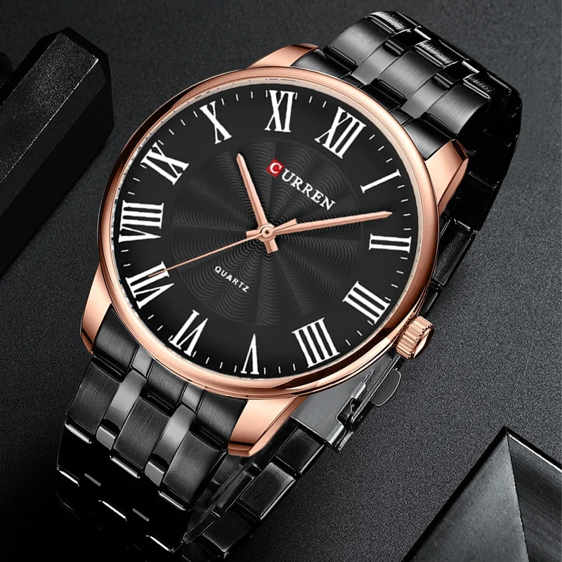 Наручные часы Curren 8422 Black/Gold - фото 2 Наручные часы Curren 8422 Black/Gold - фото 2