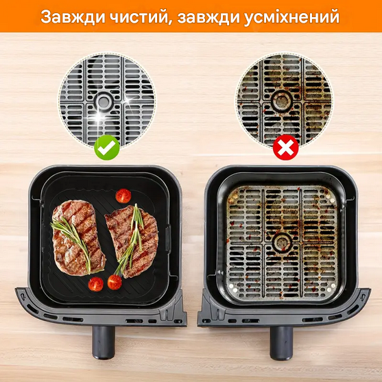 Форма силіконова для фритюрниць маленька та велика Чорний (SAM-1822) - фото 7 Форма силіконова для фритюрниць маленька та велика Чорний (SAM-1822) - фото 7