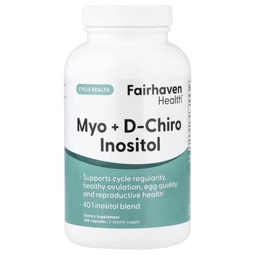 Инозитол B-8 Fairhaven Health Myo+D-Chiro Inositol 240 капс. (FHH-12413)