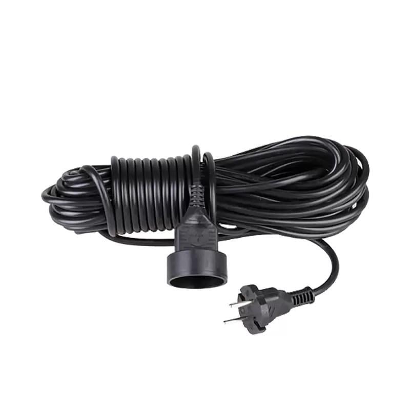 Подовжувач садовий Neomax 7 м 1 гніздо з заземленням/пряма вилка Чорний (NX515107)