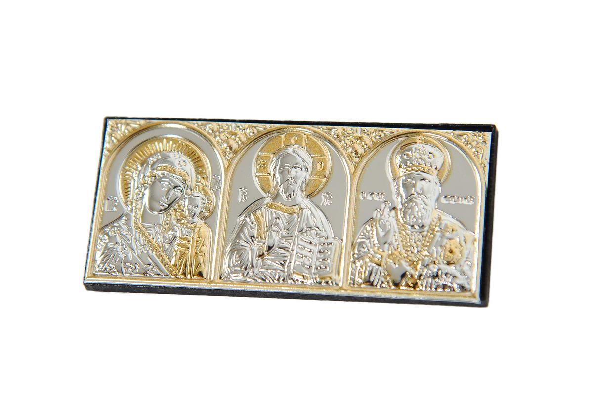 Ікона триптих автомобільна 3,4х7,7 см (EP0PBG/3M) - фото 4