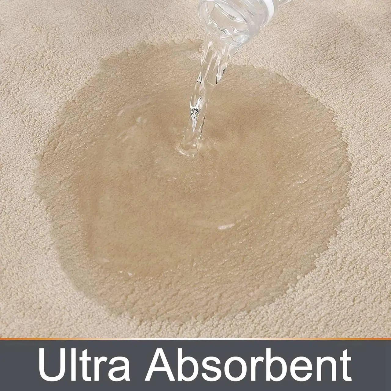 Набір килимків для ванної та туалету Decor Comfort з ефектом пам'яті 3 шт. Бежевий (8802329) - фото 4