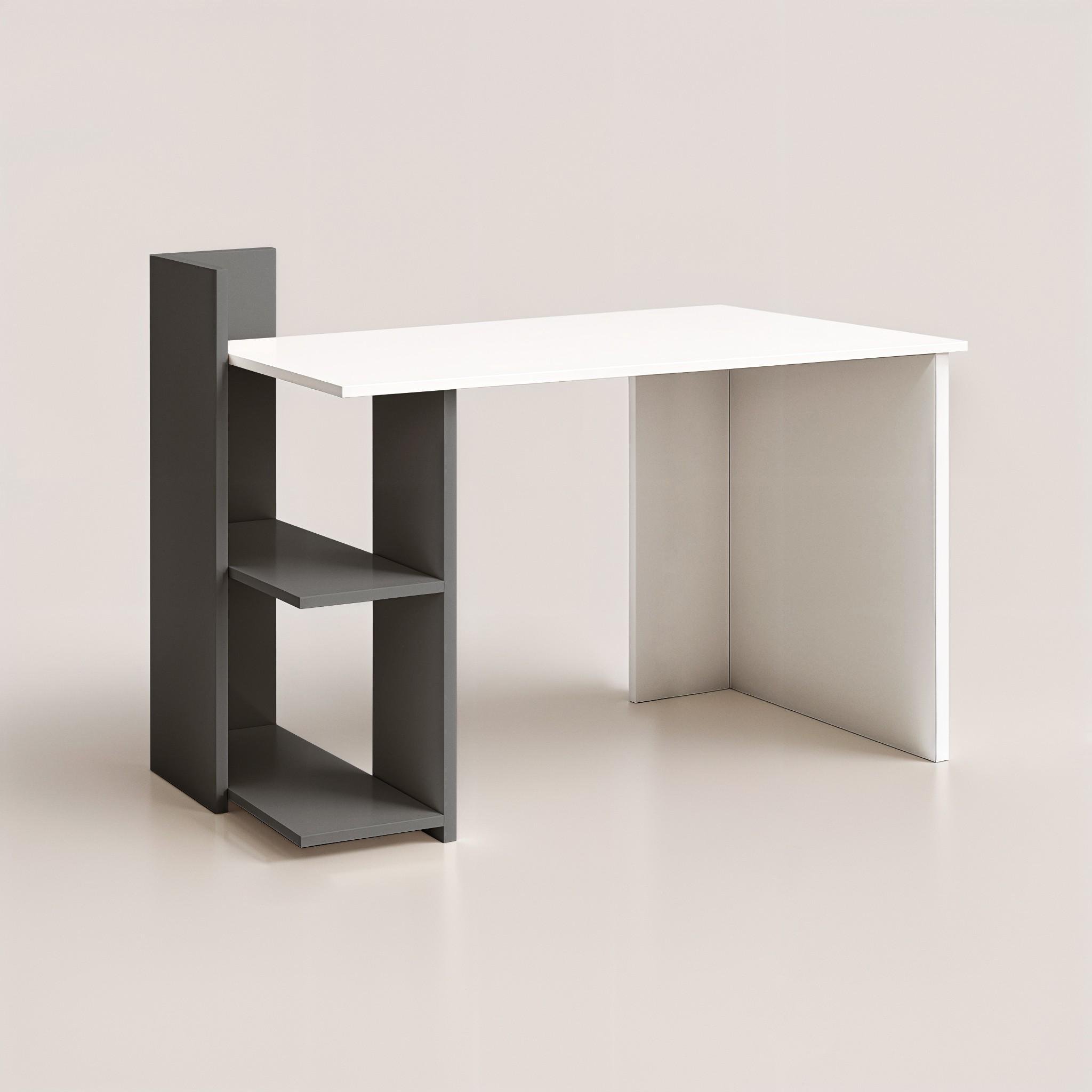 Письмовий стіл з полицями Modern 1116х516х750 мм Білий/Антрацит - фото 2 Письмовий стіл з полицями Modern 1116х516х750 мм Білий/Антрацит - фото 2