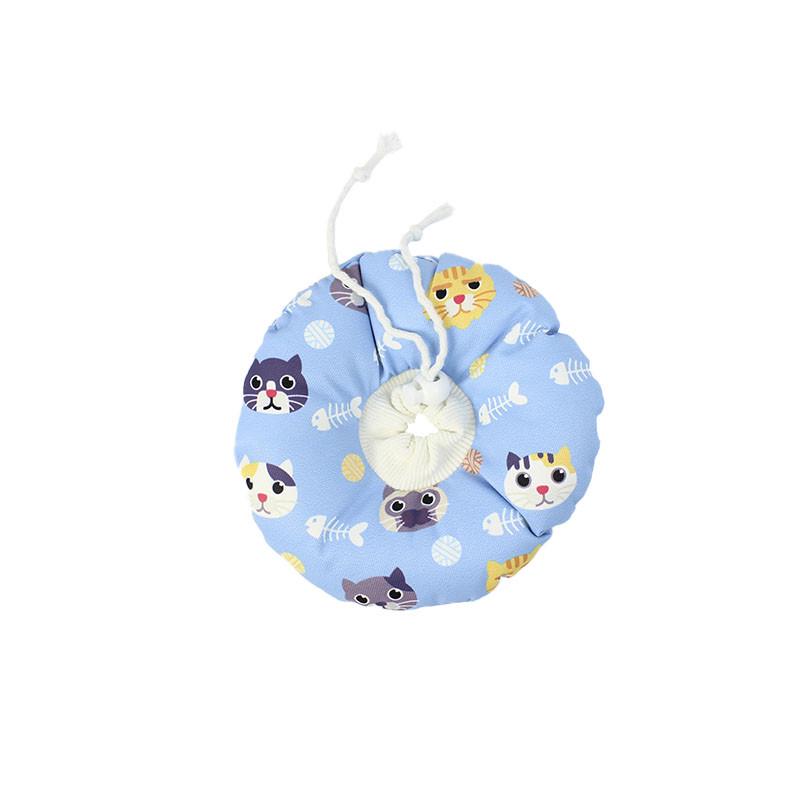 Мягкий воротник-подушка для кошек Hoopet 9G0005GF Blue Cats XS