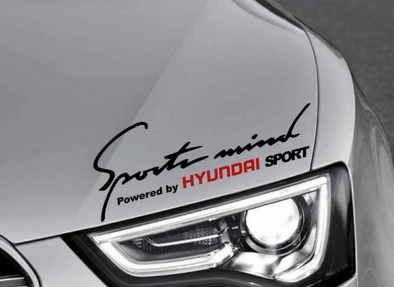 Наклейки на авто ARB 3D Tuning Studio Хюндай Sports mind hyundai 300х100х0,15 мм 2 шт. (14287)