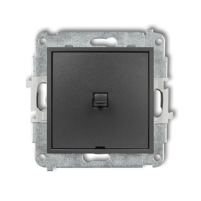 Выключатель 1-клавишный Karlik Mini американский Графитовый (11MWPUS-1) Выключатель 1-клавишный Karlik Mini американский Графитовый (11MWPUS-1)