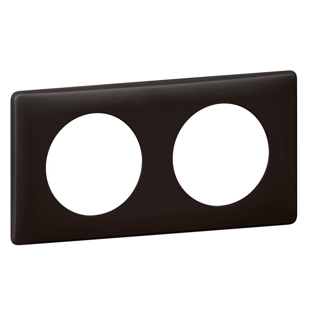 Рамка Legrand Celiane 2п пластик Черный перкаль (66742)