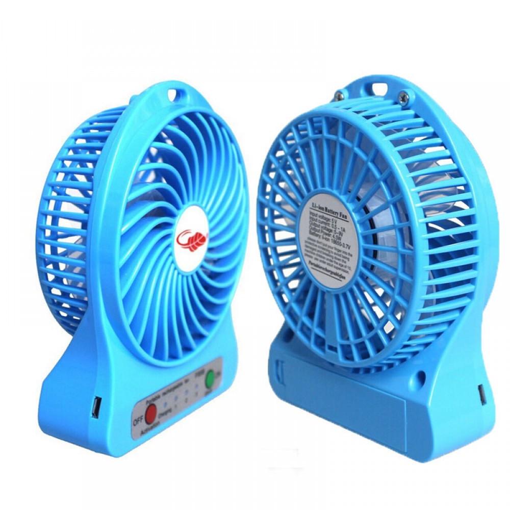 Вентилятор настольный Home Fest Portable Mini Fan XSFS-01 USB портативный Синий (4958син) - фото 4