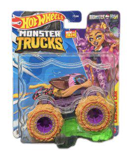Машинка-внедорожник Hot Wheels Monster truck Clawdeen Wolf FYJ44 1:64 2024