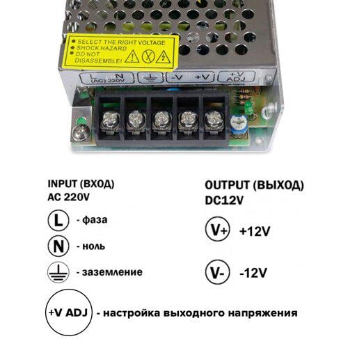 Блок питания OEM DC12 120 W 10 А TR-120-12 - фото 3