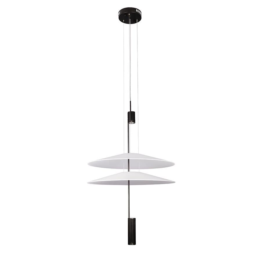 Люстра подвесная LED 792D1183 500/500 BK 12W Черный