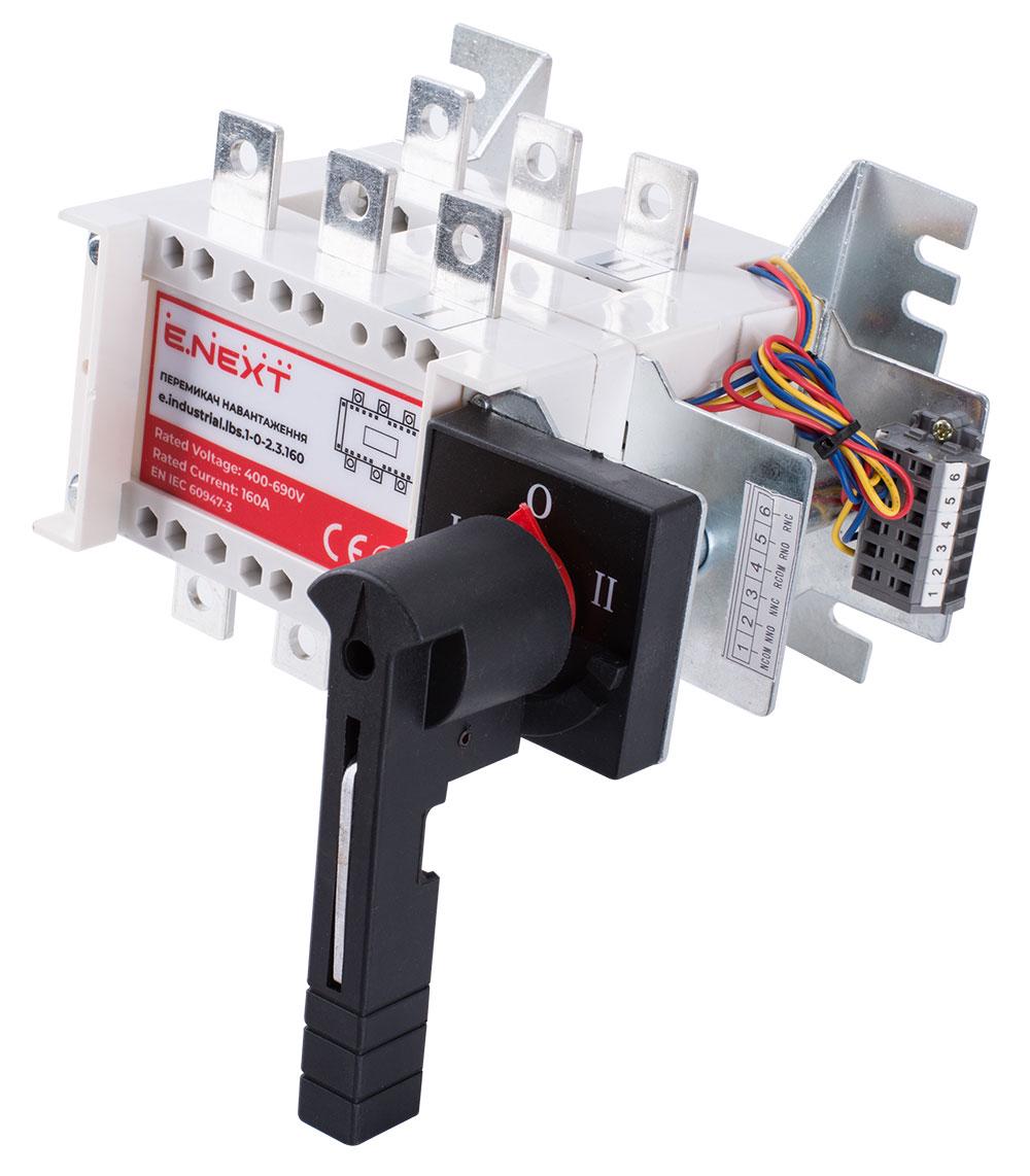 Переключатель нагрузки E.NEXT e.industrial.lbs.1-0-2.3.160 I-0-II 3P 160А 660V (i089007)