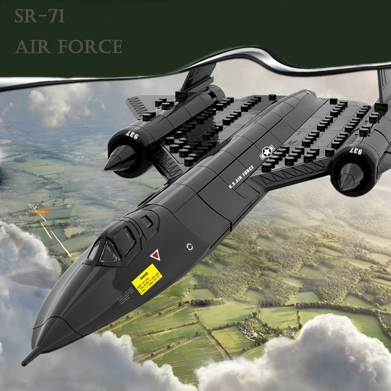 Конструктор Військовий літак-розвідник US Air Force SR-71 Blackbird (30220268) - фото 9 Конструктор Військовий літак-розвідник US Air Force SR-71 Blackbird (30220268) - фото 9