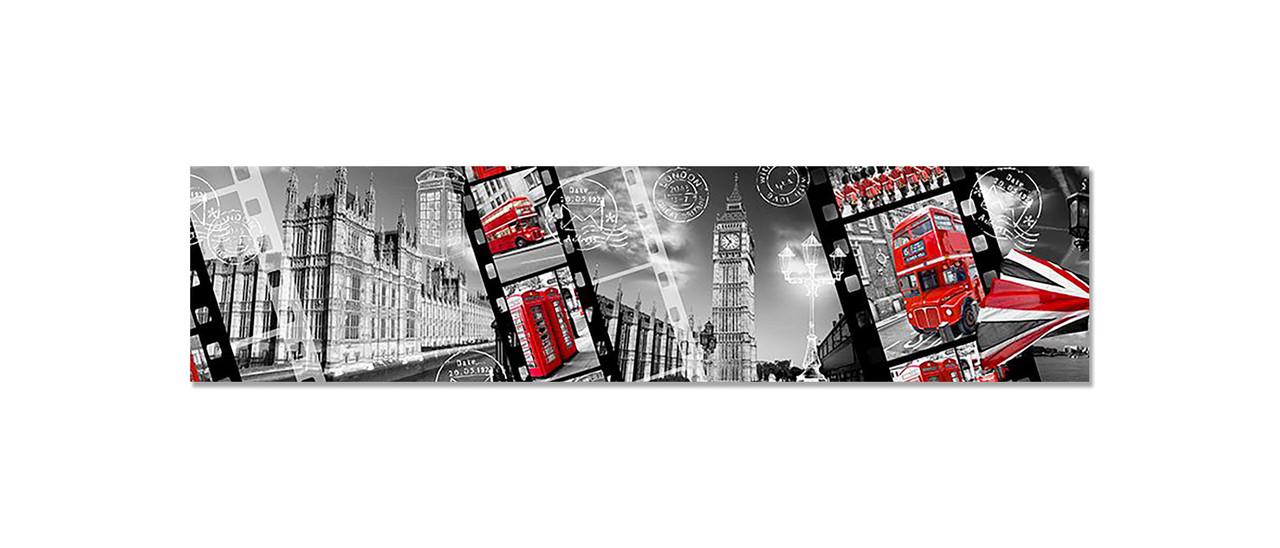 Наклейка виниловая 3D Zatarga Лондон Коллаж 600х2500 мм (1267839534)