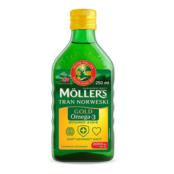 Рыбий жир с лимонным вкусом для взрослых Mollers Tran Omega-3 (15174875) - фото 1