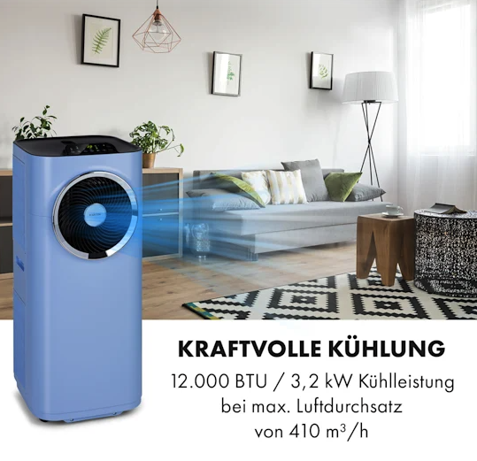 Кондиционер напольный KLARSTEIN Kraftwerk Smart 12K 3в1 3,4 кВт (10035739) - фото 7 Кондиционер напольный KLARSTEIN Kraftwerk Smart 12K 3в1 3,4 кВт (10035739) - фото 7