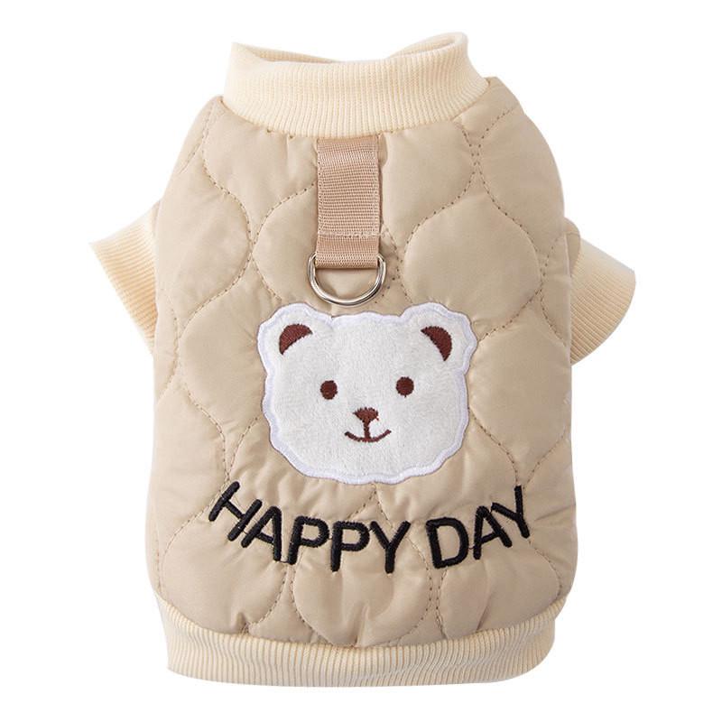 Куртка для животных Hippie Dog Happy Day Тедди 2310SXSL1869 с петлей для поводка M Beige (25714018)