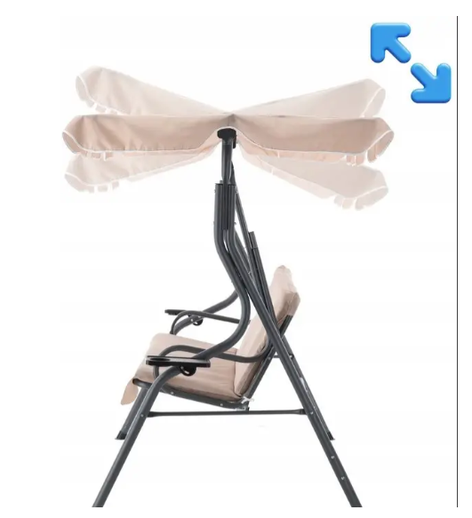 Качели садовые трехместные GardenLine KRE0735 - фото 5