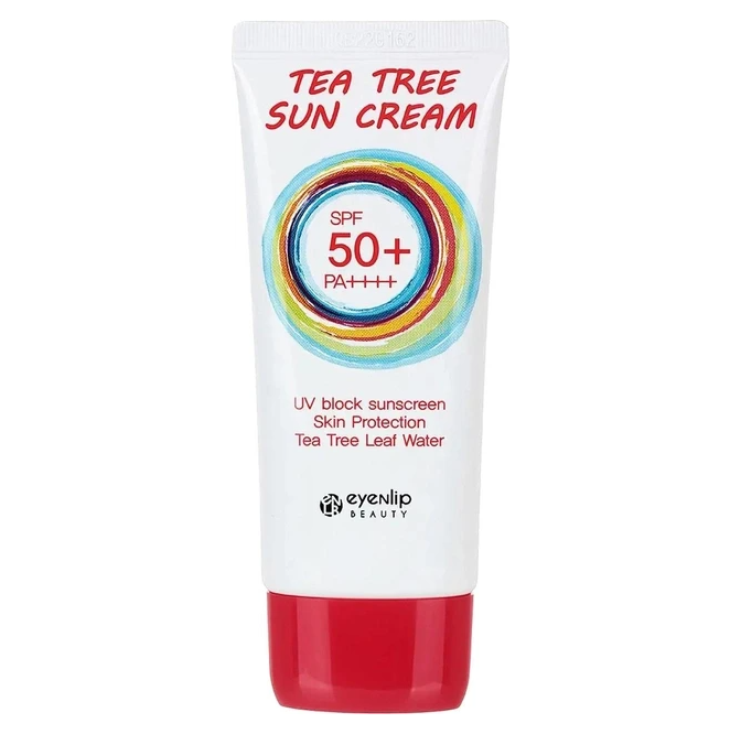 Крем сонцезахисний Eyenlip Tea Tree Sun Cream SPF50+/PA++++ із екстрактом чайного дерева 50 г - фото 1