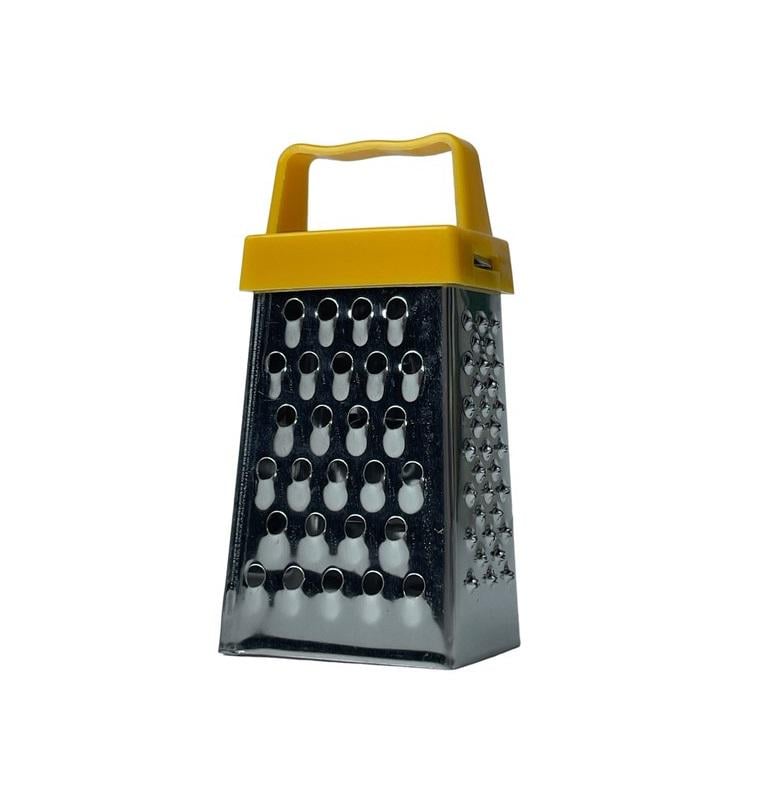 Тертка міні Dynasty чотиристороння з нержавіючої сталі Жовтий - фото 1 Тертка міні Dynasty чотиристороння з нержавіючої сталі Жовтий - фото 1