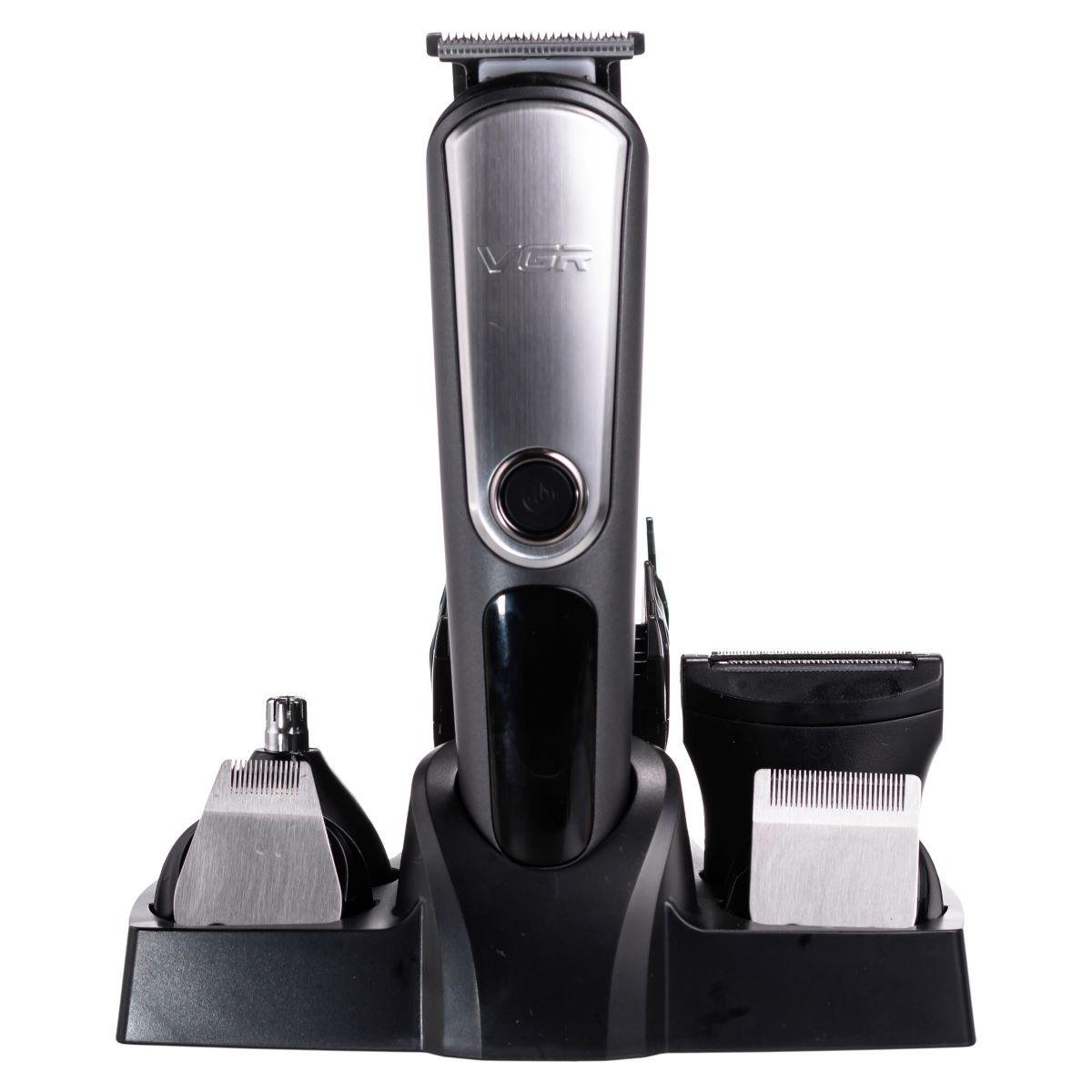 Набор для стрижки VGR V-105 волос 5в1 машинка/триммер/бритва (7360) - фото 2