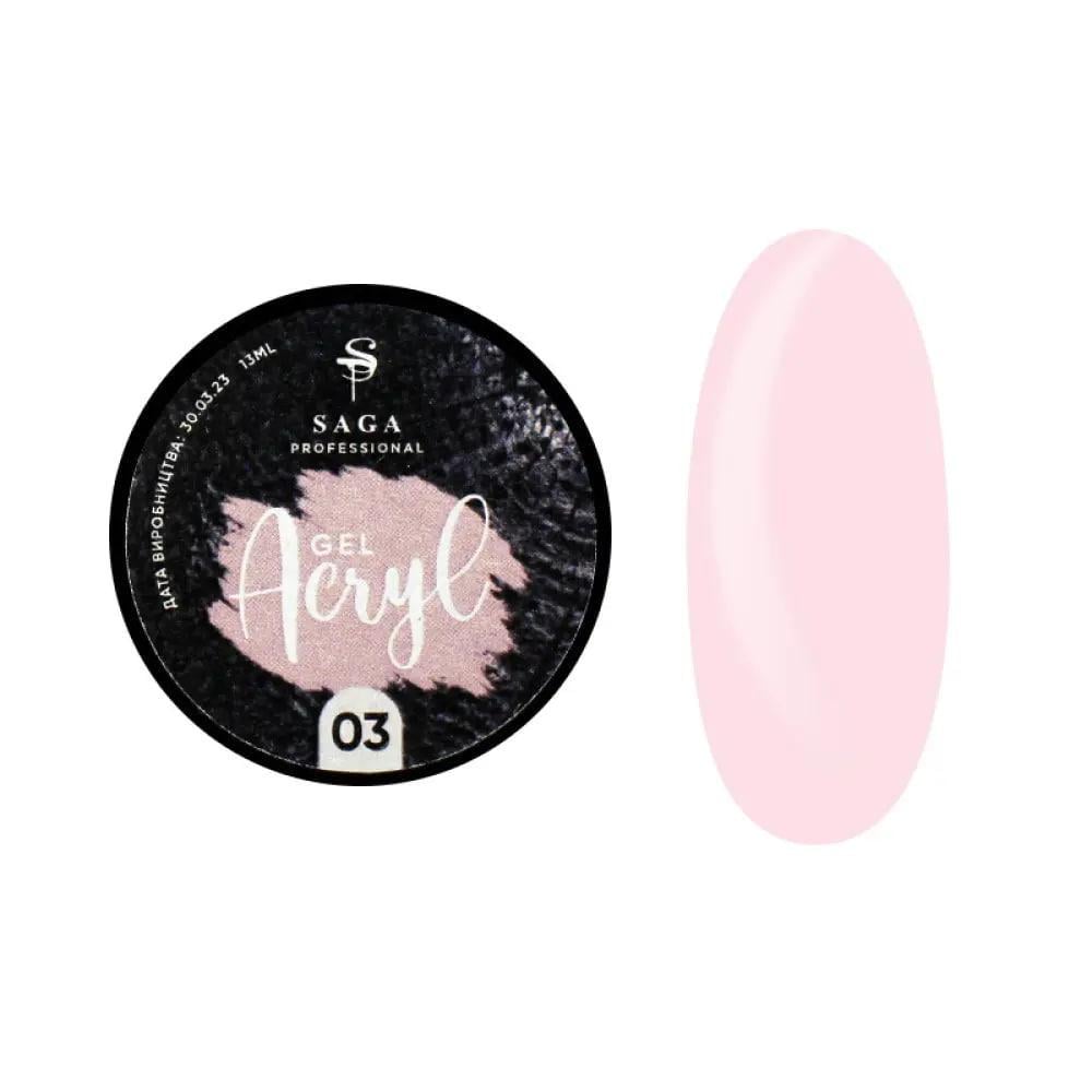 Гель для наращивания Saga Acryl Gel №03 13 мл