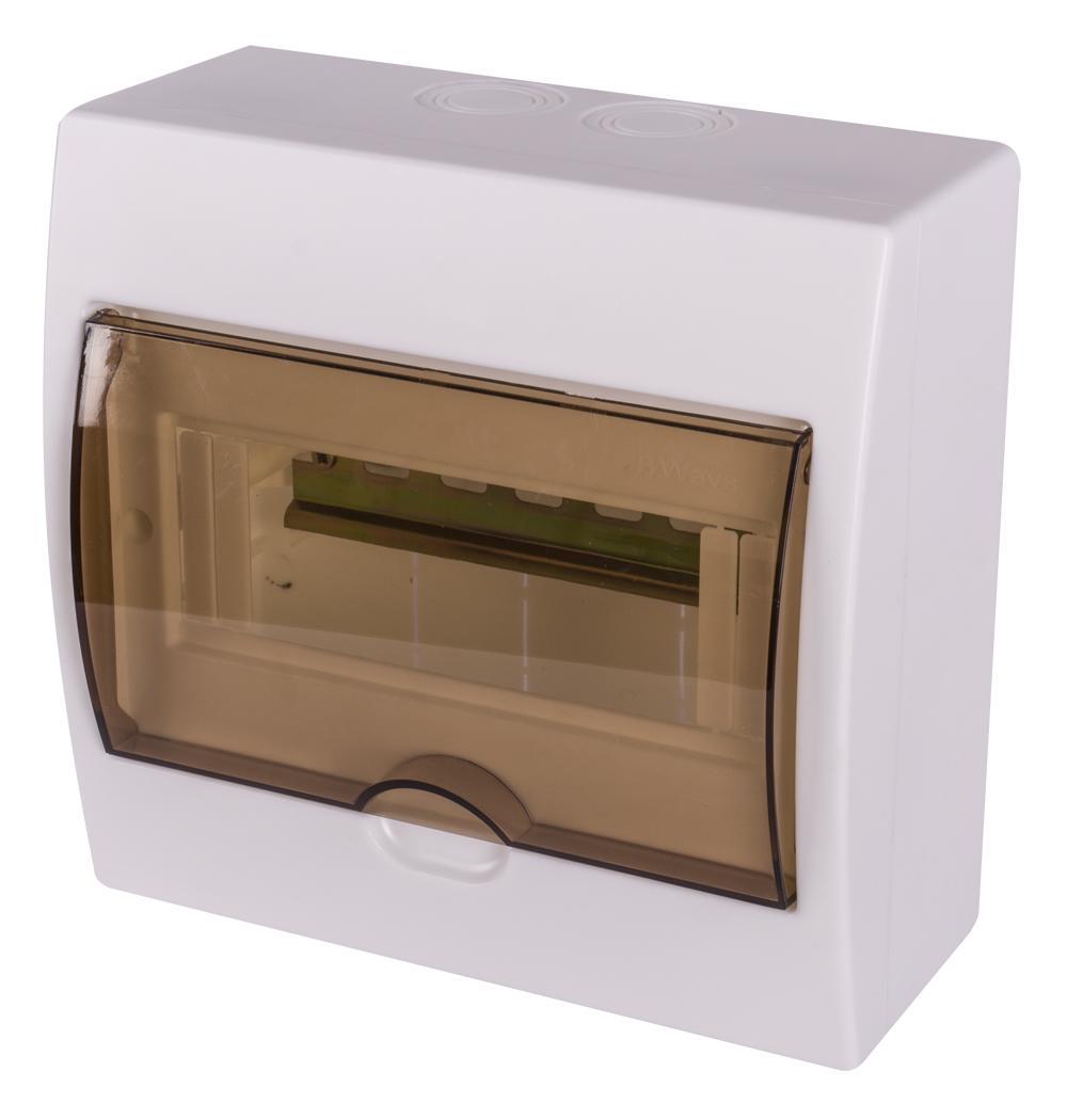 Щит розподільний E.NEXT e.plbox.stand.n.08k 8 модулів пластик 185х191х100 мм Прозорий (s029102)