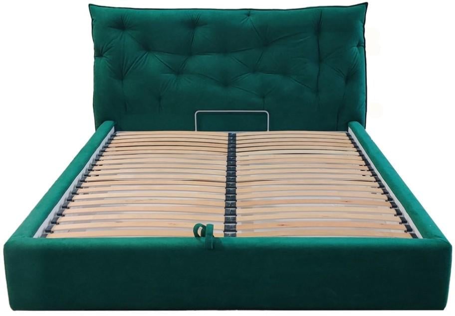 Кровать двуспальная BNB Mayflower Comfort Simple с подъемным механизмом и нишей для белья 160х190 см Зеленый (bnb_190_0564)