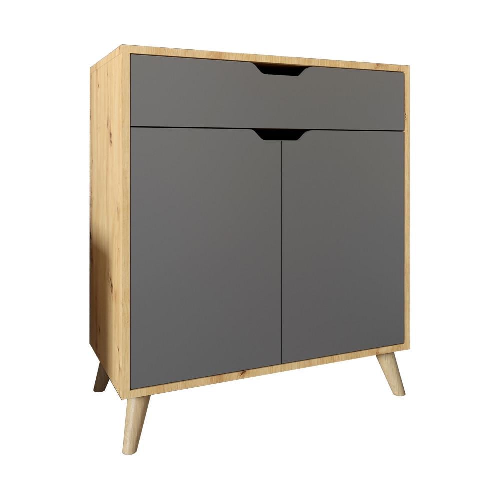 Комод в гостиную М-Зон Борн 750 с ножками в цвете Орех светлый Дуб Артизан/Антрацит (MZN-031045) Комод в гостиную М-Зон Борн 750 с ножками в цвете Орех светлый Дуб Артизан/Антрацит (MZN-031045)
