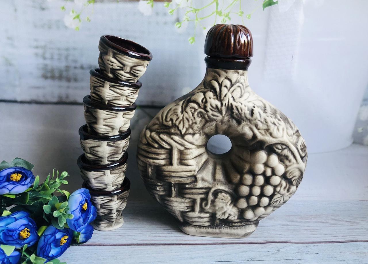 Набор для вина штоф 1,2 л и бокалов 200 мл (1158472732)