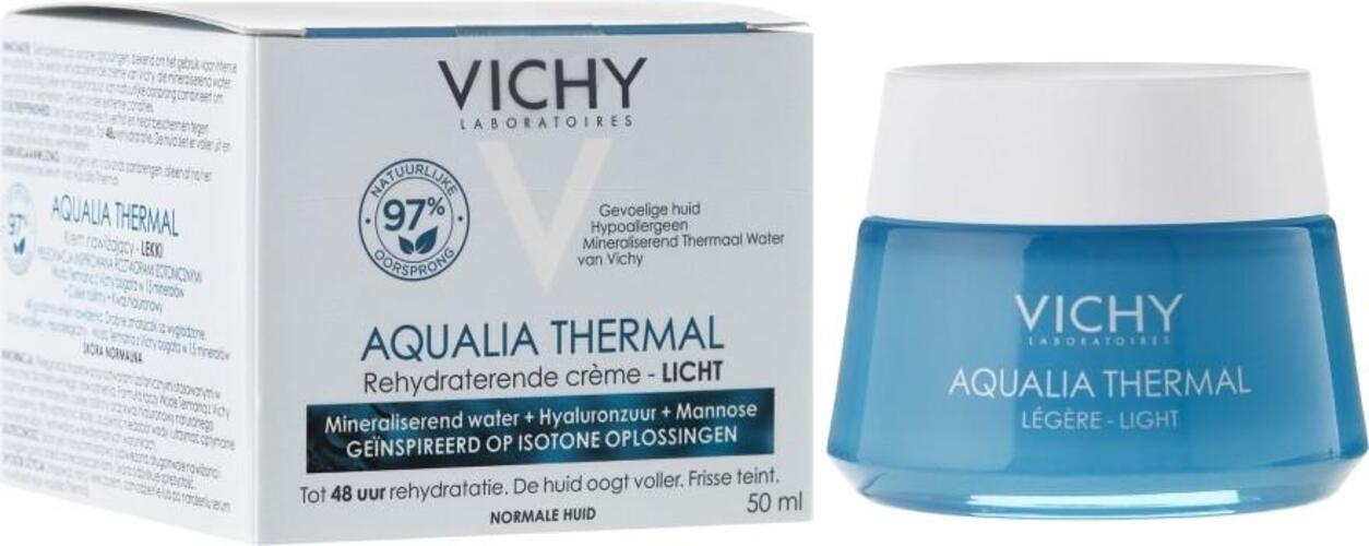 Крем для обличчя легкий зволожувальний для нормальної шкіри Vichy Aqualia Thermal Light Cream 50 мл (2311693935)