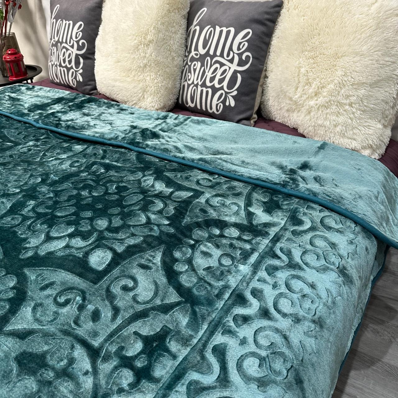 Покрывало на кровать акриловое 200x230 см Изумрудный (P-акрил-12) - фото 4 Покрывало на кровать акриловое 200x230 см Изумрудный (P-акрил-12) - фото 4