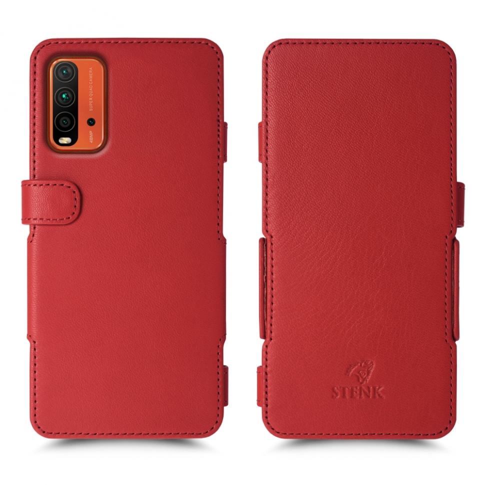 Чехол книжка Stenk Prime для Xiaomi Redmi 9T Красный (68811)