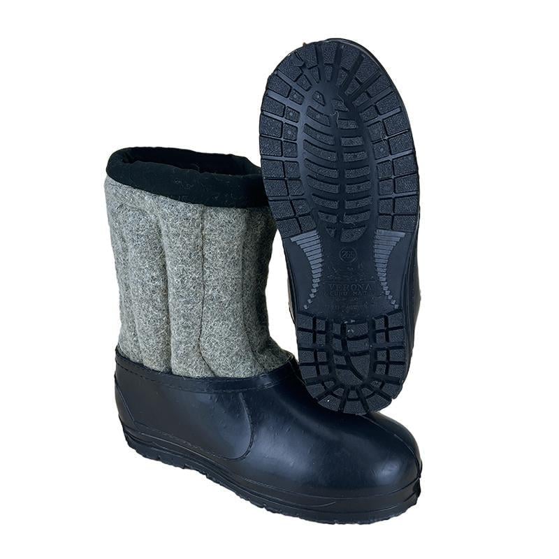 Валенки мужские короткие с калошем Sanlin 70505-10 p. 42 27 см Серый