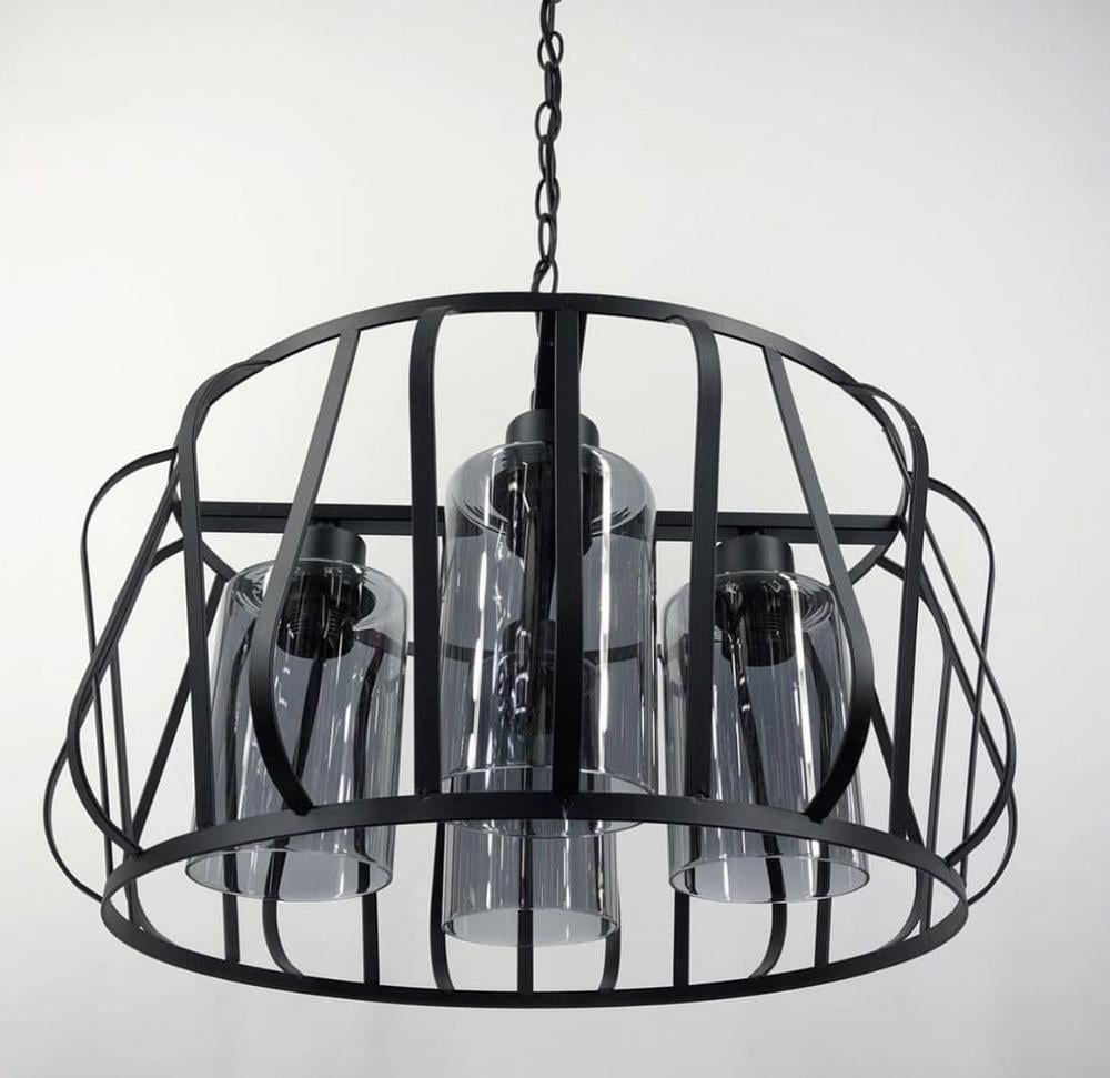 Светильник на 4 плафона Черный (12682/4 BK)