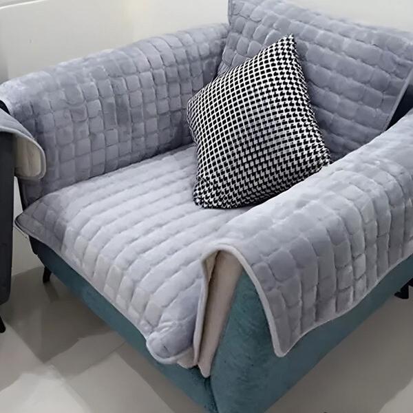 Накидка для меблів на диван та крісла 70х90 см Сірий (C00385-4) - фото 6