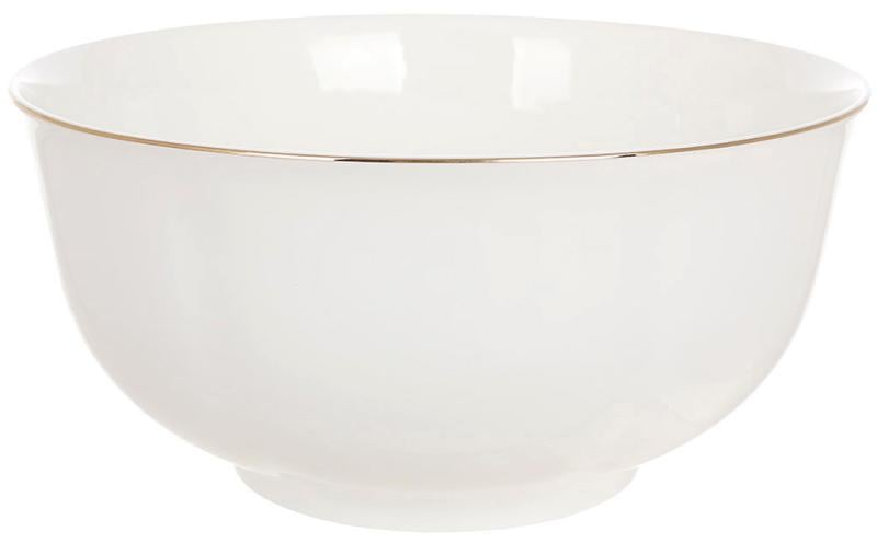 Пиалы фарфоровые с золотой каймой 6 шт. 800 мл