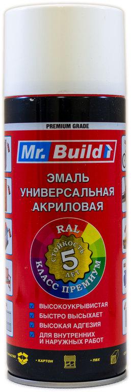 Краска эмалева Mr. Build акриловая 400 мл 9002 Кремово-белый (000032782) - фото 1