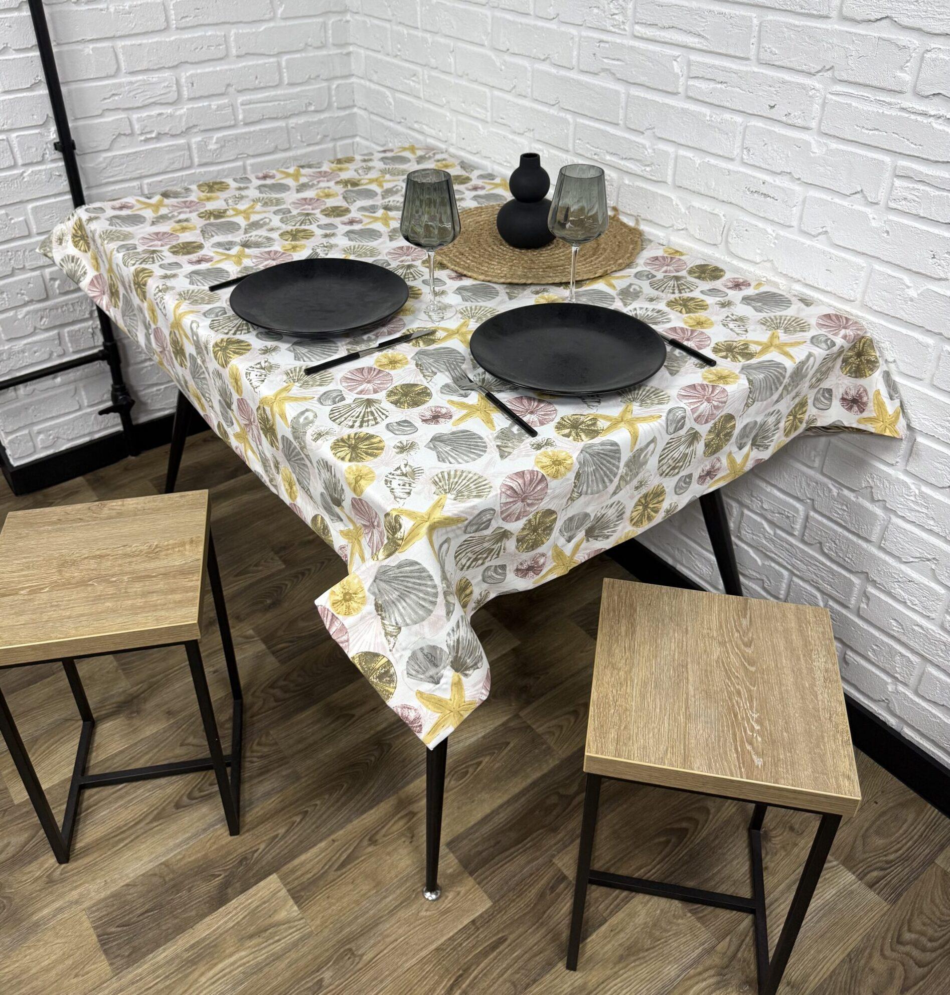 Скатерть Comfort Home Shells водоотталкивающая с тефлоновым покрытием 140x180 см