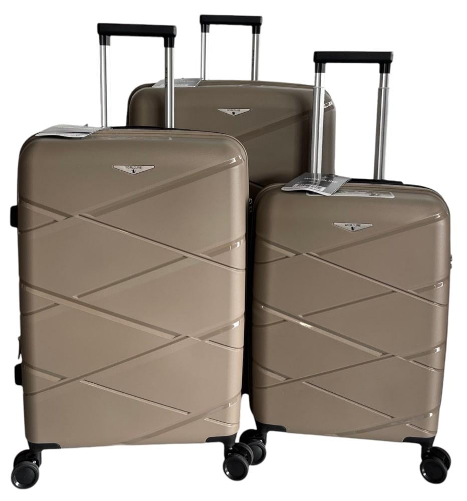 Комплект чемоданов Worldline Airtex 289 Шампань (31218336)