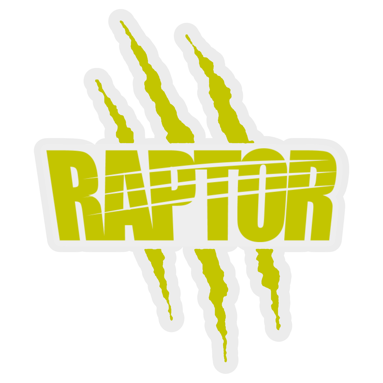 Наклейка на скло та кузов RAPTOR Claws 95x78 мм Зелений
