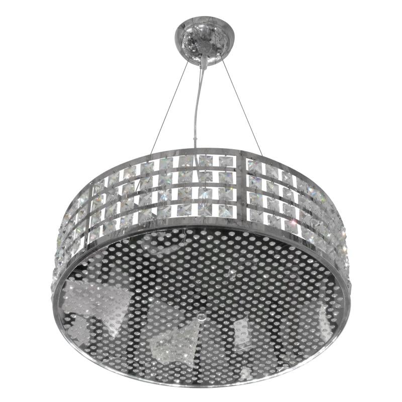 Люстра подвесная Brille BL-646S/8 G9 торт хромированная галогенная