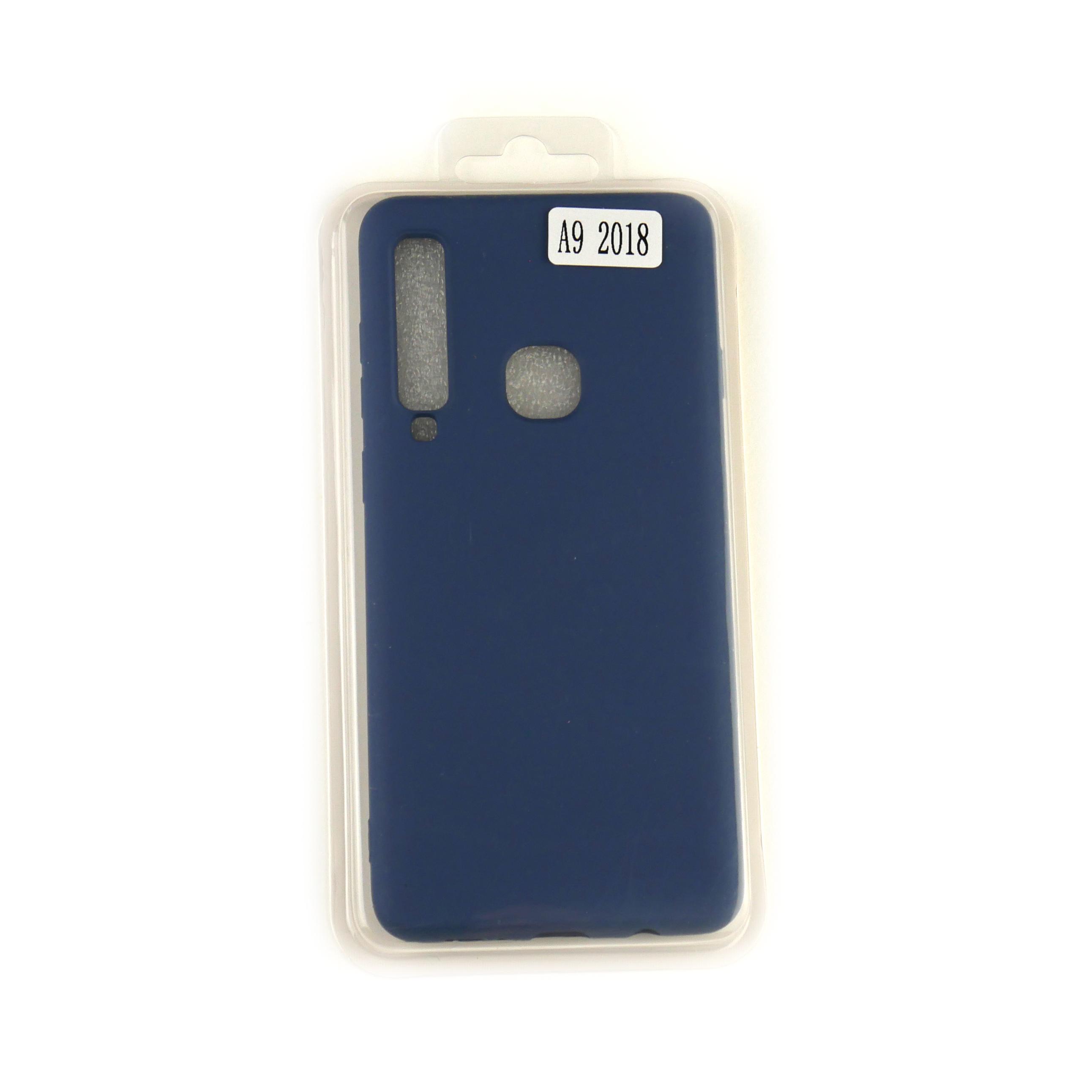 Чехол Silicone Case Full Cover Samsung A9 2018 Синий